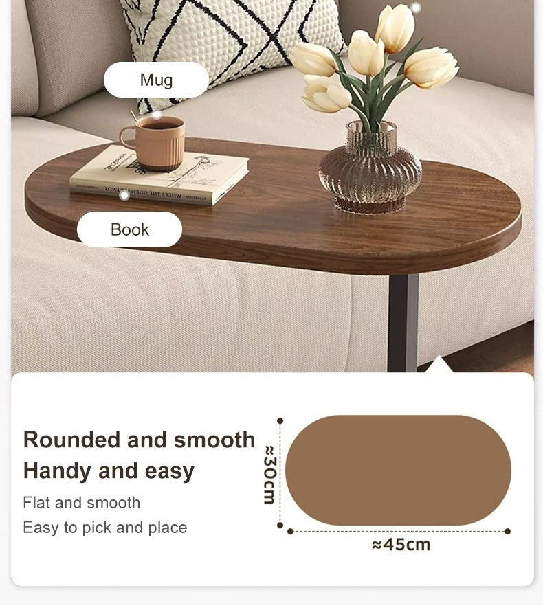 🪑 50% RABATT! C-förmiger Nachttisch & Sofa-Seitentisch – Platzsparendes Design, passt unter Sofa & Bett – Ideal für kleine Räume, Wohnzimmer & Schlafzimmer ✨
