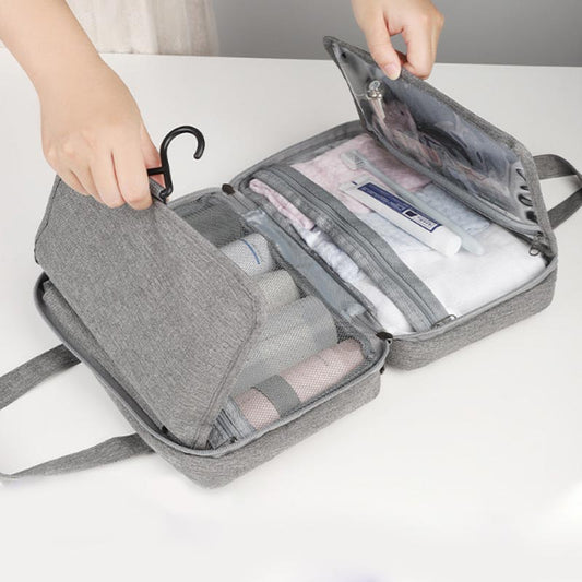 🧴✨ Wasserdichte faltbare Reise-Kosmetiktasche mit Nass- und Trocken-Trennung – Das perfekte Geschenk für Reisende & Beauty-Fans 🎁