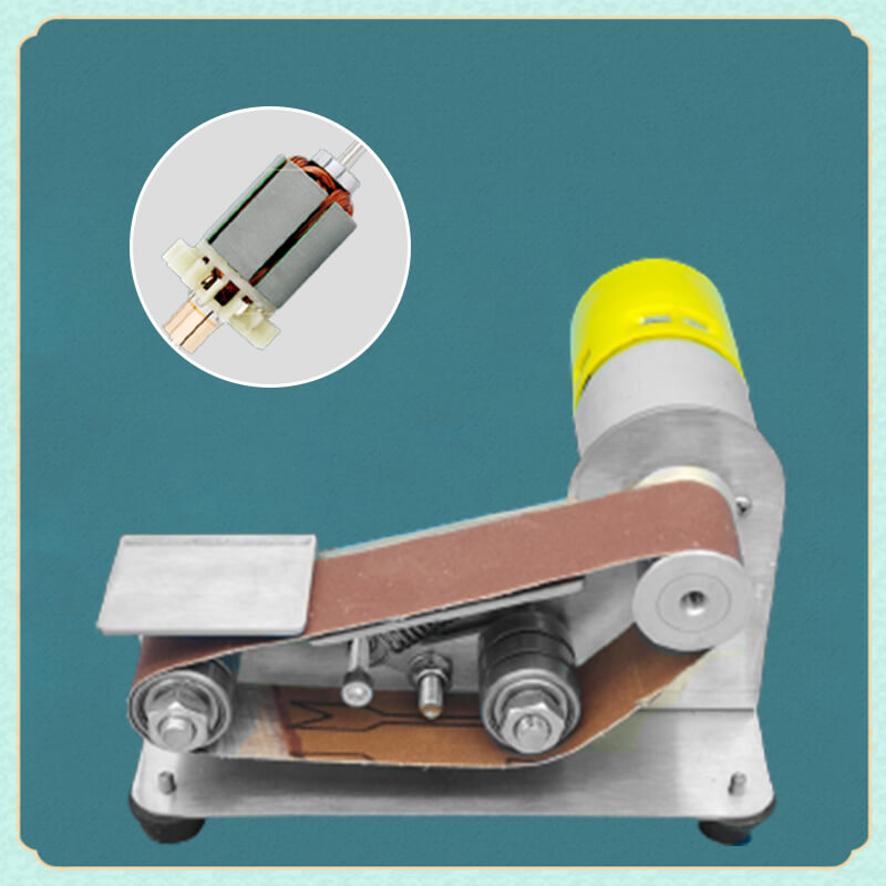 ⚙️🧰 50% RABATT! Mini-Elektrobandschleifer mit Schwabbelrädern – Kompakt, leise & vielseitig – Perfekt für Holzbearbeitung, Modellbau, Messerschärfen & Metallpolitur ✨