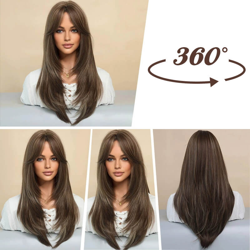 💥💇‍♀️ 50% RABATT FÜR BEGRENZTE ZEIT! Layered Pony Lange Perücke – Voluminös, natürlich & in verschiedenen Farben erhältlich 💕