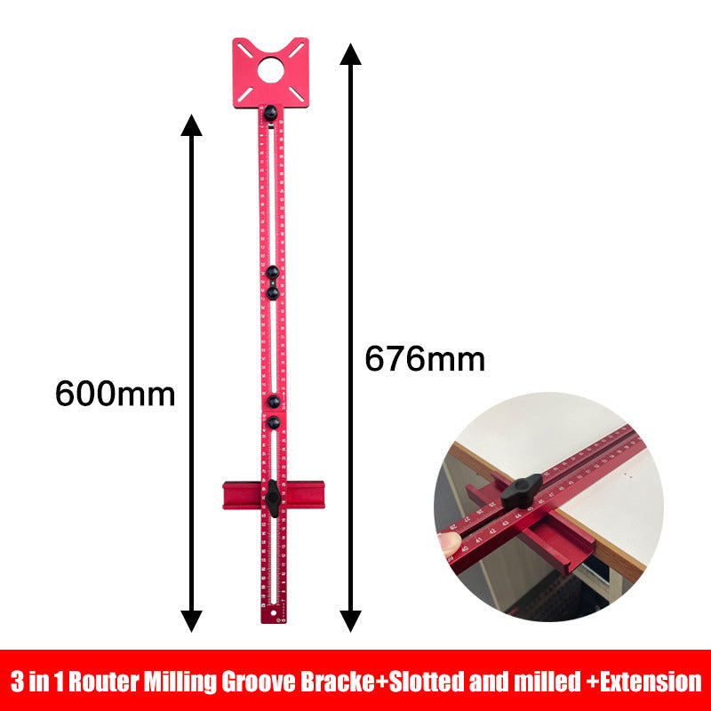 🔧 50% RABATT! 💥 3-in-1 Router-Fräsen-Nut-Halterung – Verstellbar & mit Skalen – Ideal für präzise Fräsarbeiten, Nuten und Falze – robust, stabil & vielseitig – inklusive kostenlosem Versand 📦✨🛠️