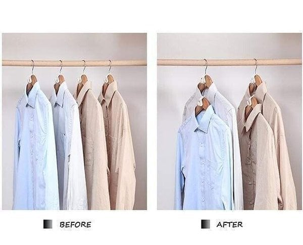 ❄️Sommerfrische 50 % Rabatt!👚Platzsparende Kleiderbügel-Verbinder – Intelligente Bügelhaken für mehr Schrankplatz und ordentlichere Kleiderorganisation