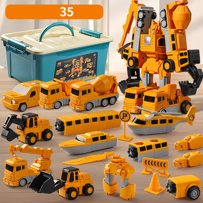 🔥Black-Friday-Mega-Angebot – 50 % Rabatt!🔥Magnetisches Transformation Technik Auto Zusammengebautes Spielzeug