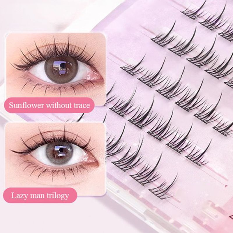 🔥Wasserfeste, klebstofffreie, realistische künstliche Wimpern🔥