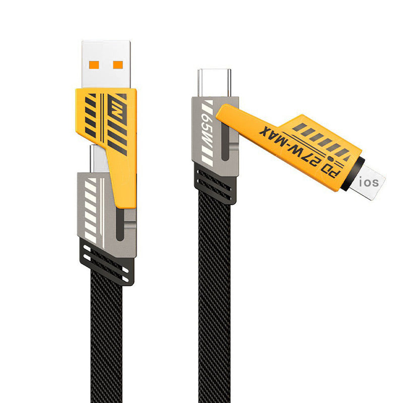 ⚡🔥 KAUFE 2, ERHALTE 1 GRATIS! 4-in-1 PD-Schnellladekabel – 27 W / 65 W – Universell für alle Geräte 😍
