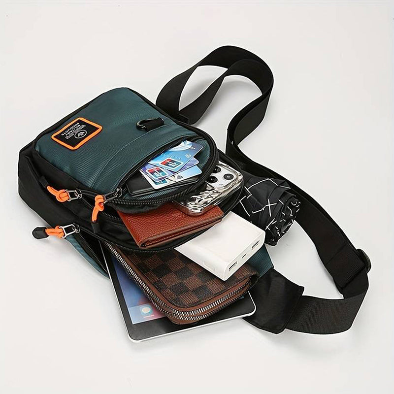 🎒50% RABATT✨ Wasserdichte Umhängetasche mit Mehreren Fächern - Verstellbarer Trageriemen für Täglichen Gebrauch und Reisen 🌧️💼