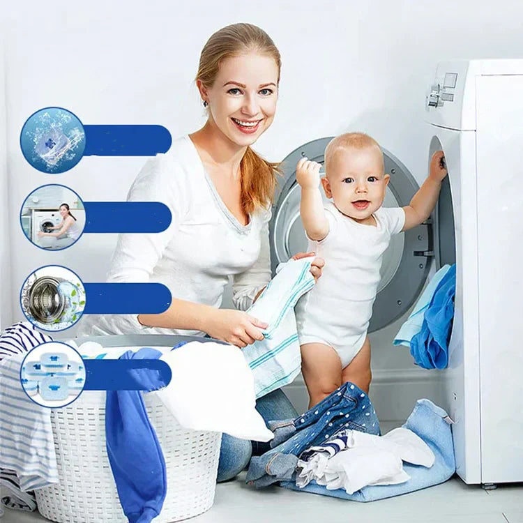 🔥Heißer Verkauf 50% Rabatt🔥MEHR KAUFEN MEHR SPAREN✨Tabletten für die Pflege und Tiefenreinigung von Waschmaschinen🫧🧼