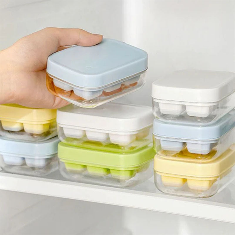 ❄️🧊 Mini-Eiswürfelform mit 6 Fächern – Lebensmittelecht, flexibel & leicht zu lösen – Perfekt für Getränke, Smoothies und Cocktails 🍹