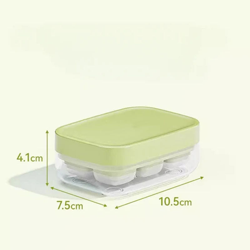 ❄️🧊 Mini-Eiswürfelform mit 6 Fächern – Lebensmittelecht, flexibel & leicht zu lösen – Perfekt für Getränke, Smoothies und Cocktails 🍹