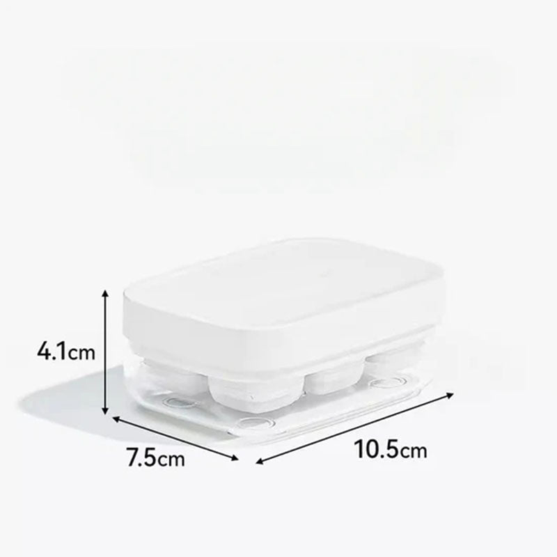 ❄️🧊 Mini-Eiswürfelform mit 6 Fächern – Lebensmittelecht, flexibel & leicht zu lösen – Perfekt für Getränke, Smoothies und Cocktails 🍹
