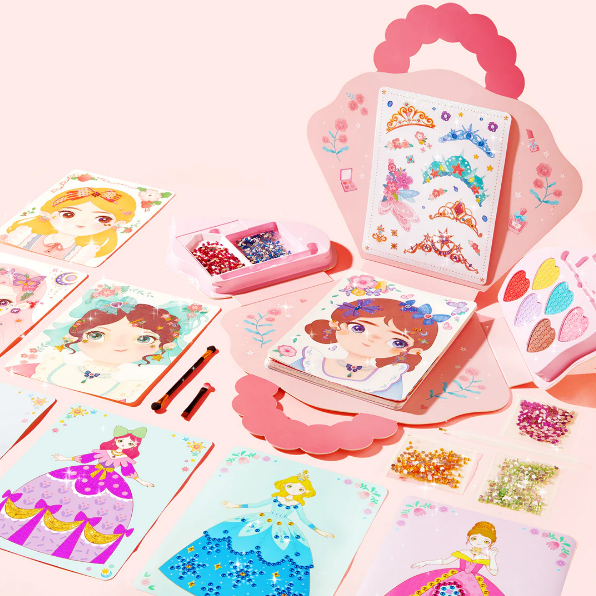 🔥Sonderangebot 50% Rabatt💝3-in-1-Spielset zum Ankleiden und Schminken einer Prinzessin💅