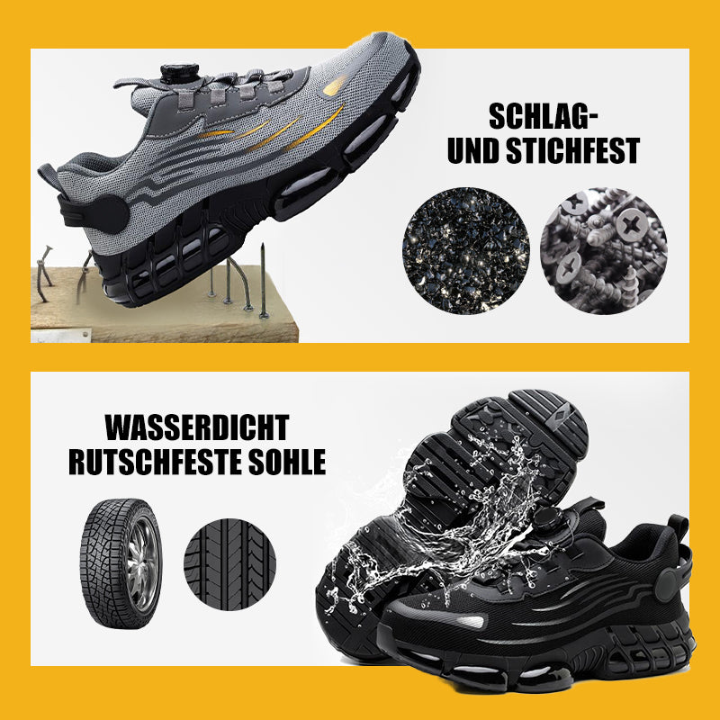 👟 60% RABATT! 🔥 Schlag- & Stichfeste Sicherheitsschuhe mit Drehknopf – Schneller Verschluss, Maximaler Schutz & Ideal Für Bau, Handwerk & Industrie 🦺