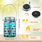 🌈 50 % RABATT FÜR BEGRENZTE ZEIT! 💝 Wasserdichte Solar Laterne im Mosaik-Glas Design – Automatische LED Nachtleuchte für Garten, Terrasse, Balkon & Camping