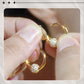 🌹 Kaufen Sie 1 und erhalten Sie 1 gratis【2 Paar】🌹 Gold Kreis Ohrringe mit kleiner Kugel