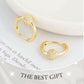 🌹 Kaufen Sie 1 und erhalten Sie 1 gratis【2 Paar】🌹 Gold Kreis Ohrringe mit kleiner Kugel