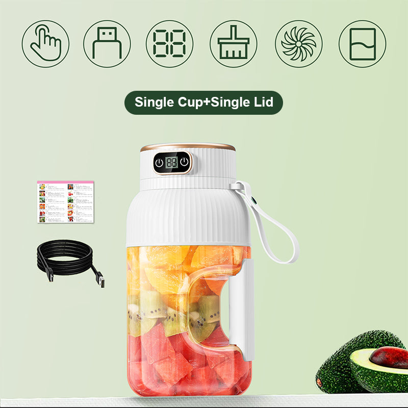 💥Sommer Heißer Verkauf ❄️Multifunctional Tragbare Saftpresse Tasse mit Digitalanzeige