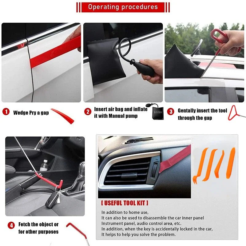 🔑 Professionelles Auto-Werkzeugset – Komplette Reparaturwerkzeuge, Hohe Härte, Langlebig & Tragbarer Aufbewahrungskoffer für Notfall & Wartung 🚗