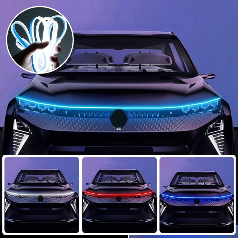 ⏳Begrenzte Zeit 50% Rabatt💥🚗 KAUFEN 2 ERHALTEN 3! ✨ Dynamic Scan Start-Up Hoodbeam Kit - Sanfte Scan-Effekte mit Mehrfarbigen LED-Lichtern für Auto-Motorhauben 🌟🔧