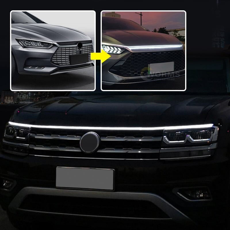 ⏳Begrenzte Zeit 50% Rabatt💥🚗 KAUFEN 2 ERHALTEN 3! ✨ Dynamic Scan Start-Up Hoodbeam Kit - Sanfte Scan-Effekte mit Mehrfarbigen LED-Lichtern für Auto-Motorhauben 🌟🔧