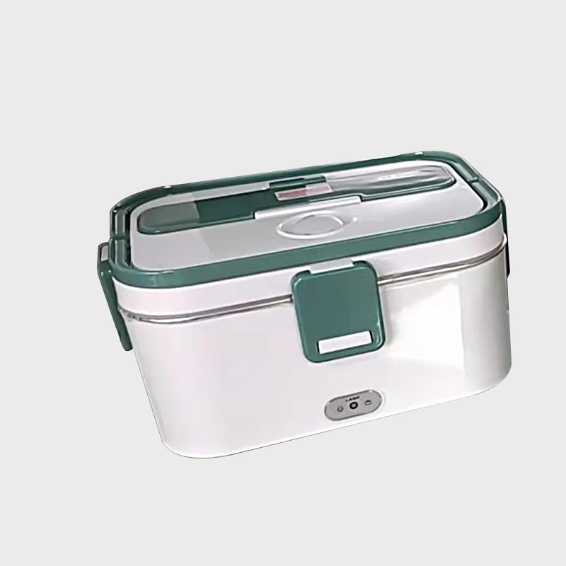 🍱🔌 50% RABATT! Tragbares Elektrisches Lunchbox Lebensmittelwärmer-Set – Für Auto (12V) & Haushalt (220V), Edelstahl-Innenbehälter, auslaufsicher & inkl. Besteck – Perfekt für Arbeit, Reisen & Campus ✨