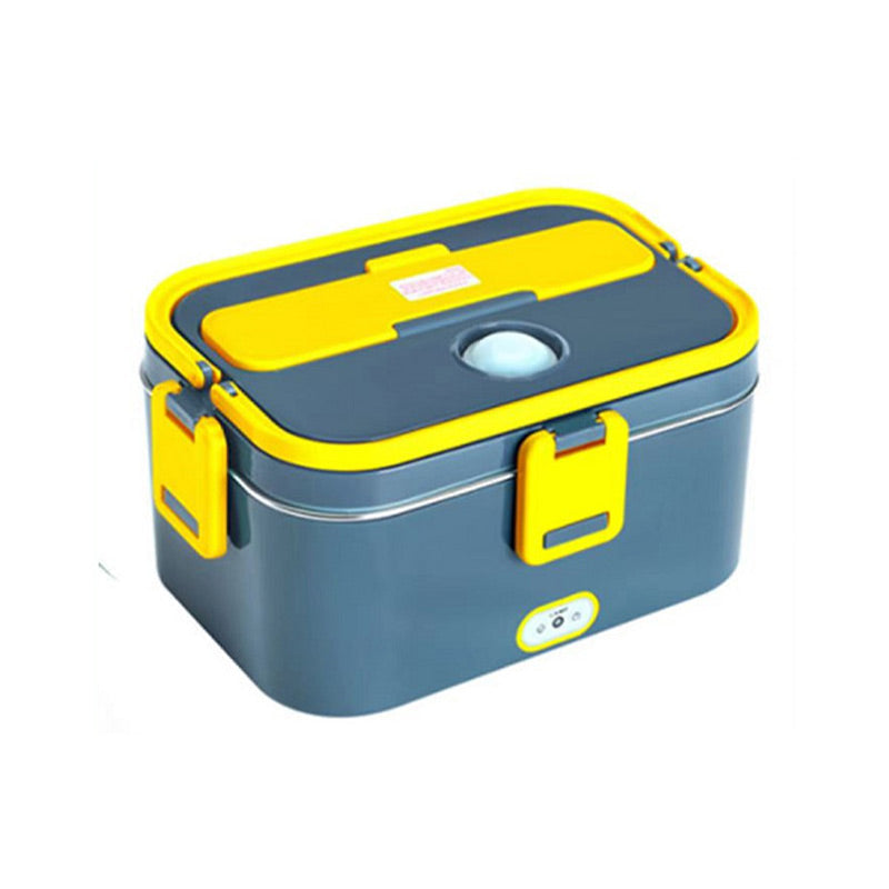 🍱🔌 50% RABATT! Tragbares Elektrisches Lunchbox Lebensmittelwärmer-Set – Für Auto (12V) & Haushalt (220V), Edelstahl-Innenbehälter, auslaufsicher & inkl. Besteck – Perfekt für Arbeit, Reisen & Campus ✨