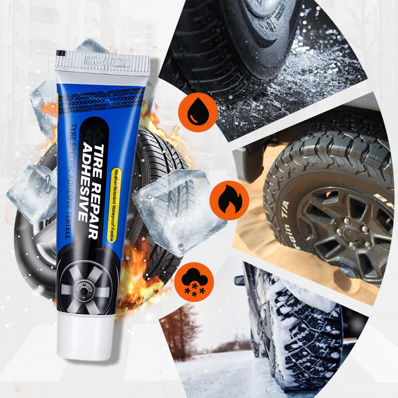 🎁 KAUFEN SIE 1, ERHALTEN SIE 1 GRATIS! 🔧🚗 Wetterbeständige, wasserfeste, flexible Reifenreparaturklebstoffe