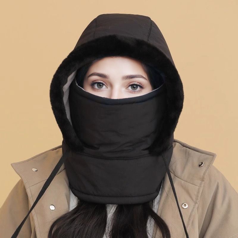 ⏳Begrenzte Zeit 50% Rabatt💥🔥🥰Verdickte Thermomütze mit Plüschfutter und Gesichtsmaske für Damen und Herren