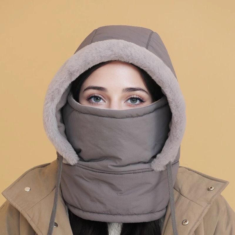 ⏳Begrenzte Zeit 50% Rabatt💥🔥🥰Verdickte Thermomütze mit Plüschfutter und Gesichtsmaske für Damen und Herren