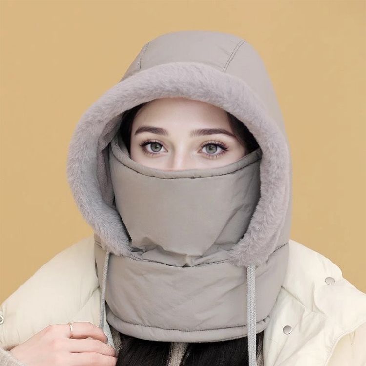 ⏳Begrenzte Zeit 50% Rabatt💥🔥🥰Verdickte Thermomütze mit Plüschfutter und Gesichtsmaske für Damen und Herren