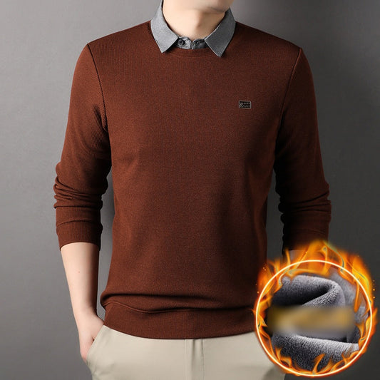 👍Falscher zweiteiliger warmer Strickpullover für Herren💥