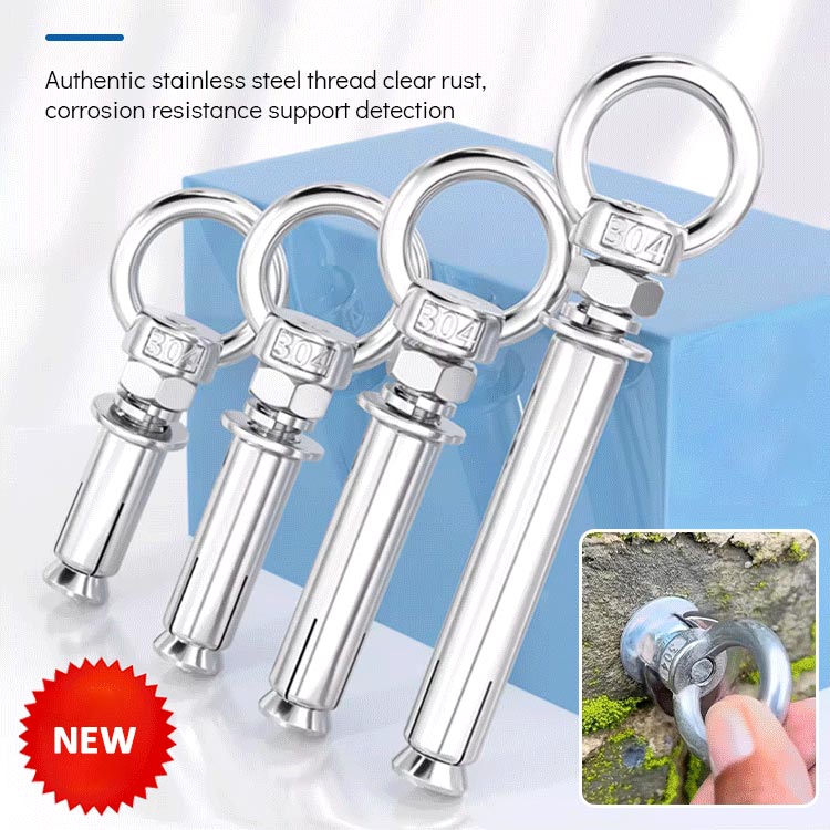 🔥 KAUFE 2, ERHALTE 1 GRATIS! 🔩 Ring-Dehnschraube aus 304 Edelstahl – Rostfrei, belastbar & vielseitig – Ideal für Montage, Bau & Heimwerkerprojekte 🛠️