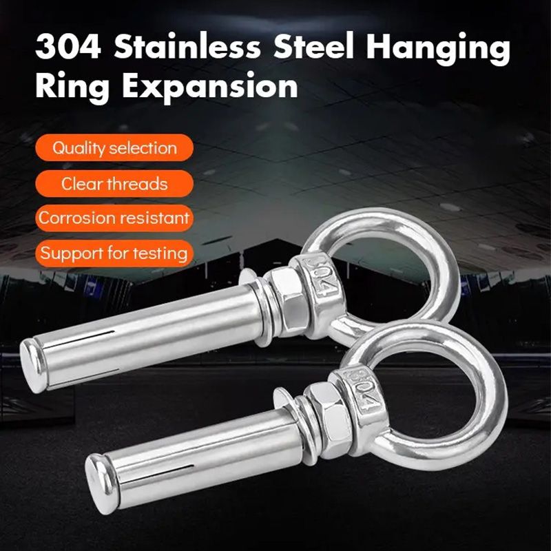 🔥 KAUFE 2, ERHALTE 1 GRATIS! 🔩 Ring-Dehnschraube aus 304 Edelstahl – Rostfrei, belastbar & vielseitig – Ideal für Montage, Bau & Heimwerkerprojekte 🛠️