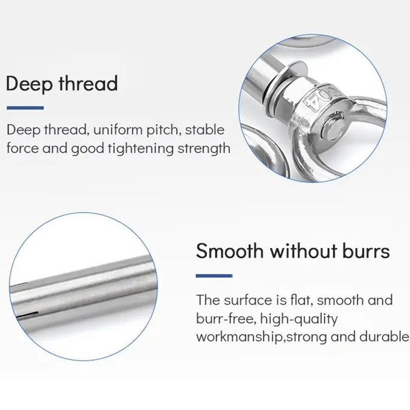 🔥 KAUFE 2, ERHALTE 1 GRATIS! 🔩 Ring-Dehnschraube aus 304 Edelstahl – Rostfrei, belastbar & vielseitig – Ideal für Montage, Bau & Heimwerkerprojekte 🛠️