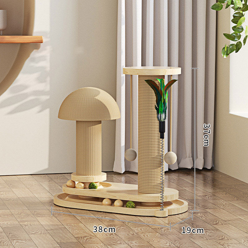 🐱 NEU! 🧶 Interaktiver Kratzbaum für Katzen mit Federangel und Kugeln – Kratzspaß & Selbstbeschäftigung – Sisalpfosten, stabile Basis, federnde Spielmodule – Ideal für Wohnung & aktive Katzen – Klettern, Kratzen, Jagen in einem 🐾