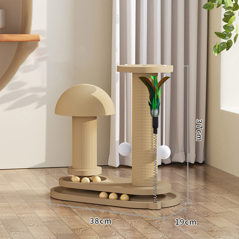 🐱 NEU! 🧶 Interaktiver Kratzbaum für Katzen mit Federangel und Kugeln – Kratzspaß & Selbstbeschäftigung – Sisalpfosten, stabile Basis, federnde Spielmodule – Ideal für Wohnung & aktive Katzen – Klettern, Kratzen, Jagen in einem 🐾