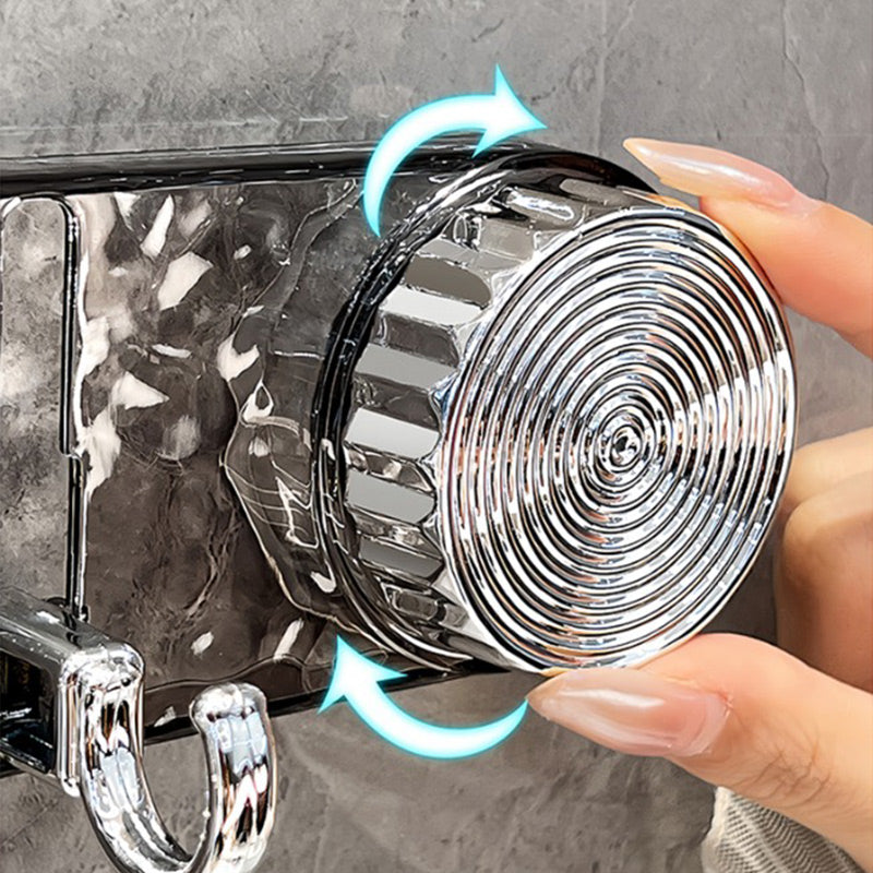 🧲💖 BEGRENZTER VERKAUF: 50% RABATT! Lochloser gewellter rotierender Saugnapfaufhänger – Flexibel, stark haftend & perfekt für Bad, Küche & Glasflächen ✨