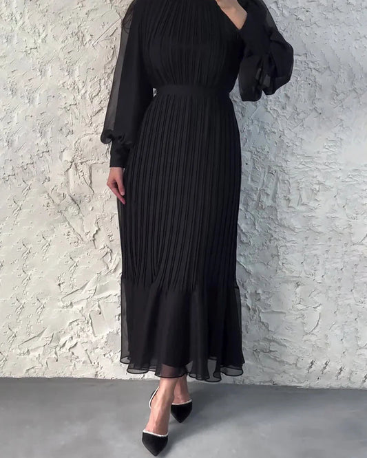 ❄️Winter Specials- 50% OFF❄️ Sophisticated long pleated dress