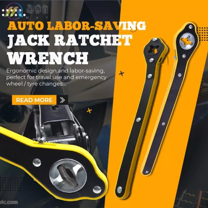🔥 50 % RABATT! 🛠️✨ Arbeitssparender Wagenheber-Ratschenschrauber – Praktisch und langlebig 🚗💪