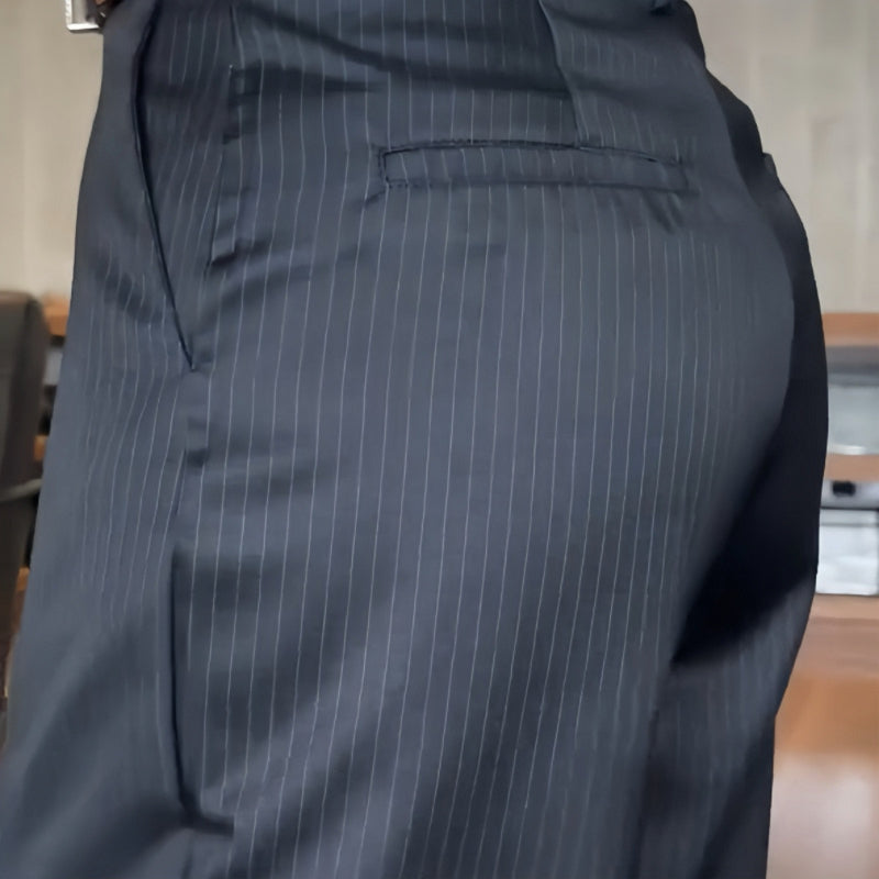 👖🔥 LETZTER TAG: 50% RABATT! Damen High-Waist Gerade Blazerhose – Lässig & vielseitig für Büro & Alltag 🖤✨