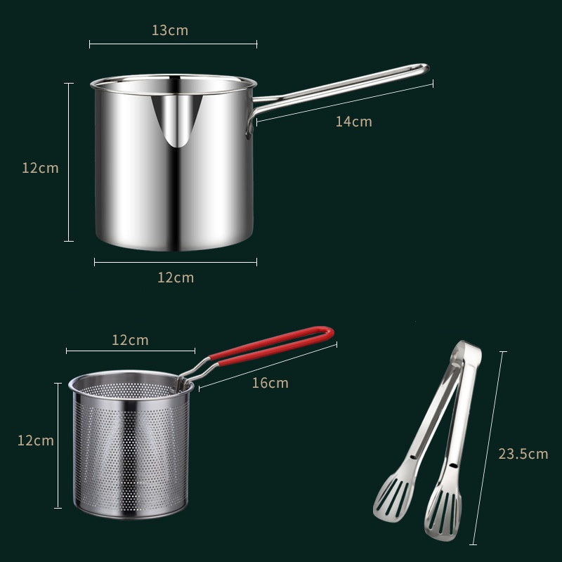 🎉 2026 Sale — Over 28,400 Sold!🍳304 Stainless‑Steel Multifunctional Fryer 🧺
