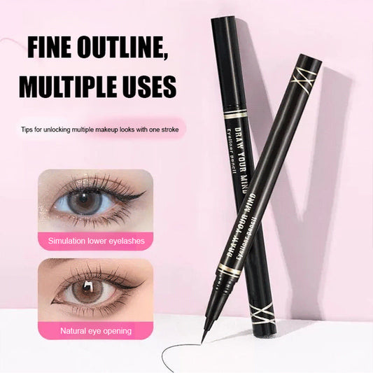 🎉Heißer Verkauf 50% ⚡Buy 1 Get 1 Free⚡Quick-Drying Ultra-Fine Smooth Liquid Eyeliner