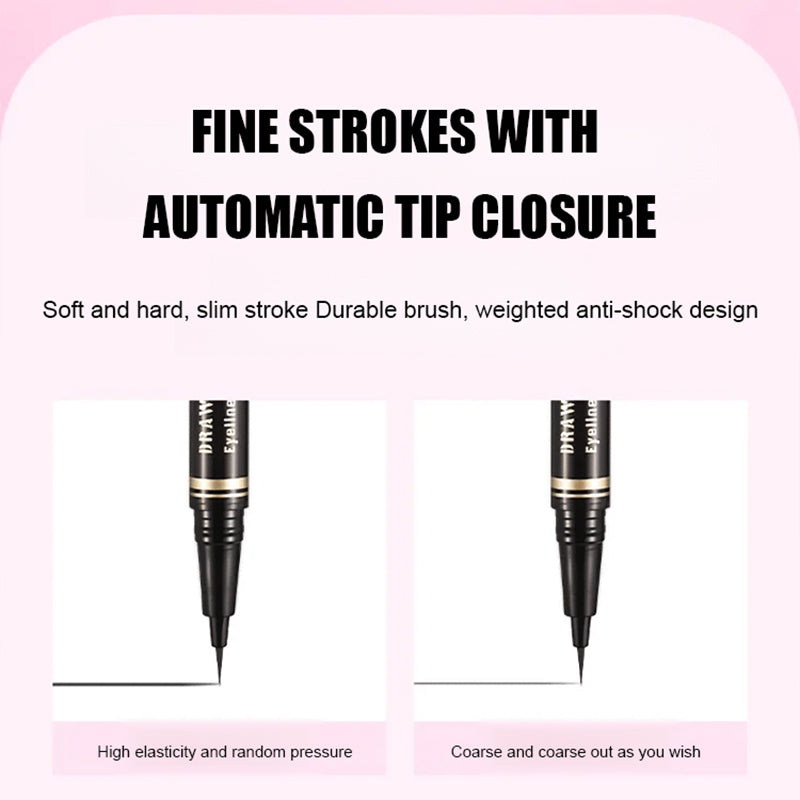 🎉Heißer Verkauf 50% ⚡Buy 1 Get 1 Free⚡Quick-Drying Ultra-Fine Smooth Liquid Eyeliner