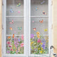 Bunter Blumenstrauß-Fensteraufkleber🖼️ (beliebig zuschneidbar)