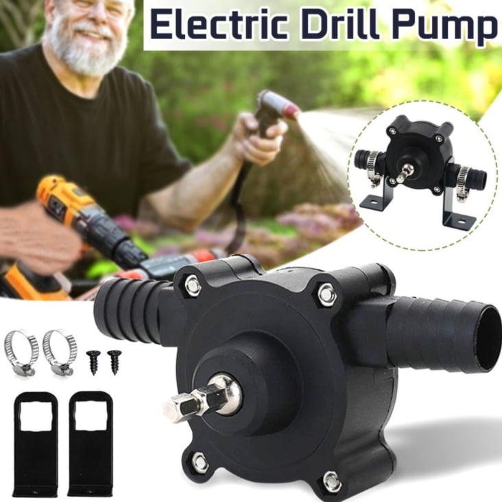 🔥50 % RABATT !!!⏰Bohrpumpe – Verwandelt jede elektrische Bohrmaschine in eine Hochdruckwasserpumpe | Für Gartenbewässerung, Öl- & Dieseltransfer – 1500–3500 U/min, 30 L/min, kompakt