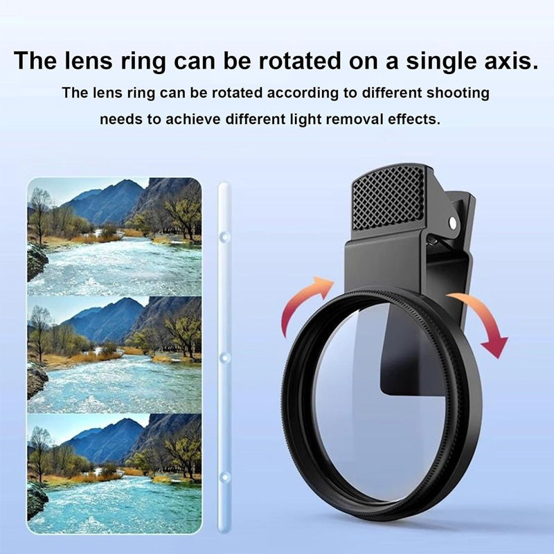 Zirkularer Polarisationsfilter mit Clip, ultraschmal