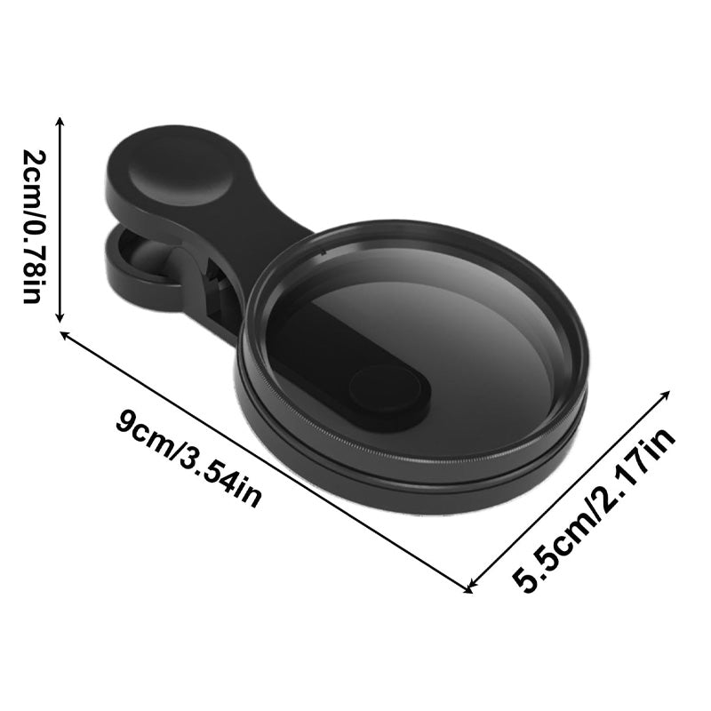 Zirkularer Polarisationsfilter mit Clip, ultraschmal