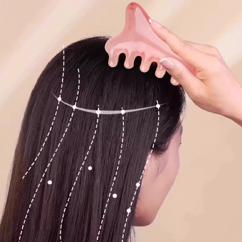 🎁 Kaufe 1, erhalte 1 GRATIS! 🎁 🩷 Multifunktionaler Kopfhautmassage-Kamm und Gua Sha Werkzeug – Entspannend & einfach zu bedienen ✨