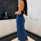 👖✨ NUR FÜR KURZE ZEIT – 50% RABATT! Stilvoller, figurbetonter Jeansrock mit Knopfverschluss und Schlitz – Lässig, feminin & perfekt für Alltag und Abend 💕
