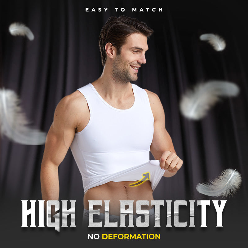 👕 LIMITIERTES ANGEBOT: 50% RABATT! 💪 Herren Slimming Unterhemd – Bauchkontrolle, Atmungsaktiv & Unsichtbar Unter Kleidung ✨