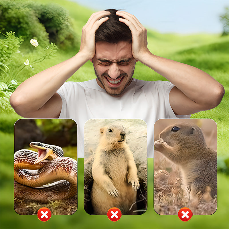 🌱⚡ SPAREN SIE 50%! Solarbetriebener, wasserdichter Schraub-Wühlmausschreck – Schützt Rasen & Beete ohne Chemie 🐭🚫